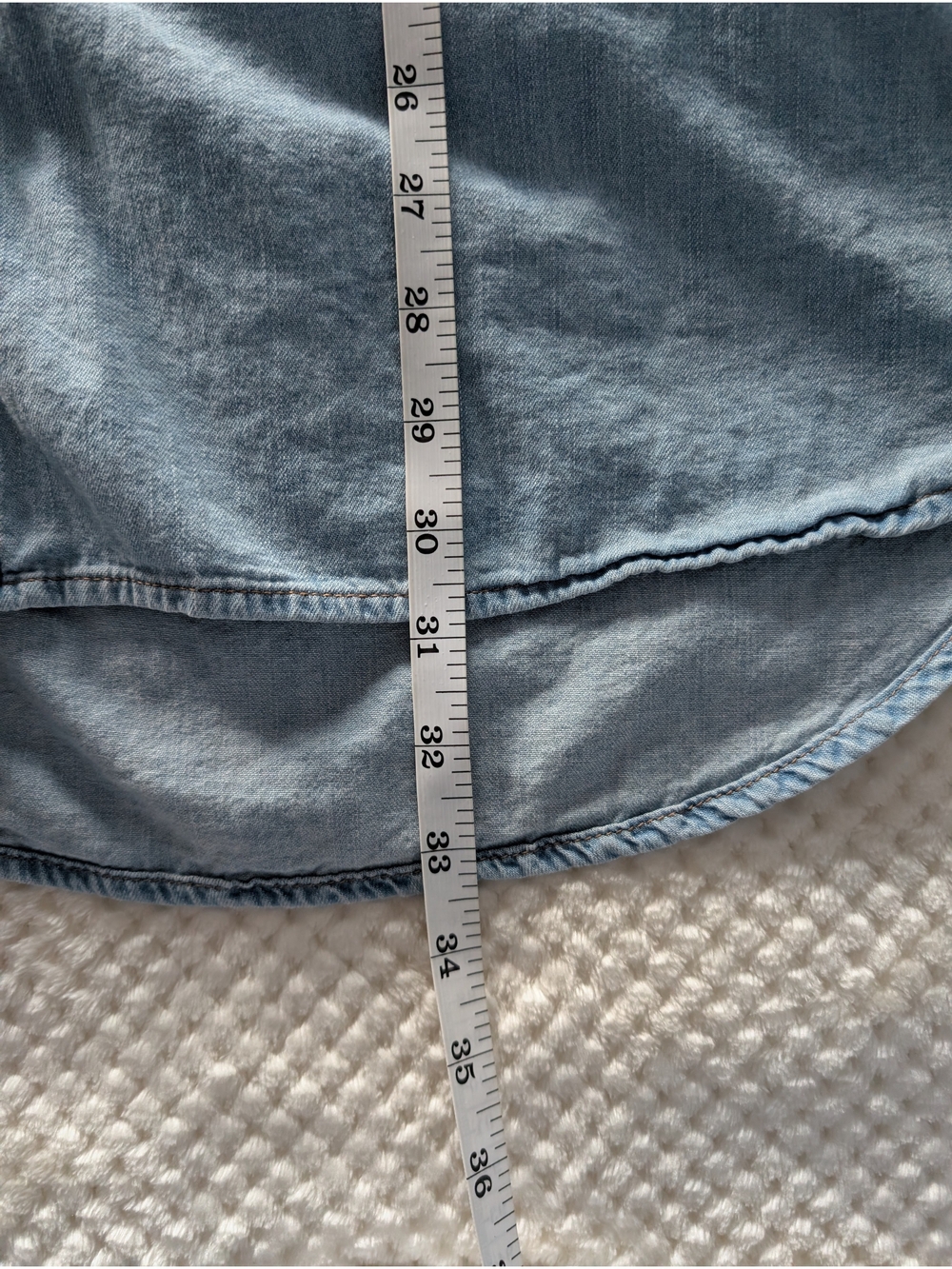 sofia by sofia vergara Light Blue Denim Button-Down Shirt - Picture 8 of 12